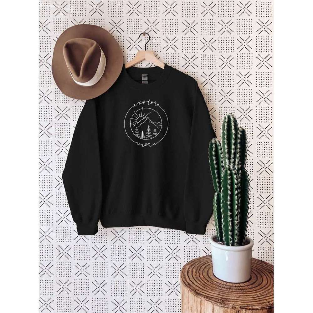 Explore More Camping Graphic Unisex Crewneck Sweatshirt